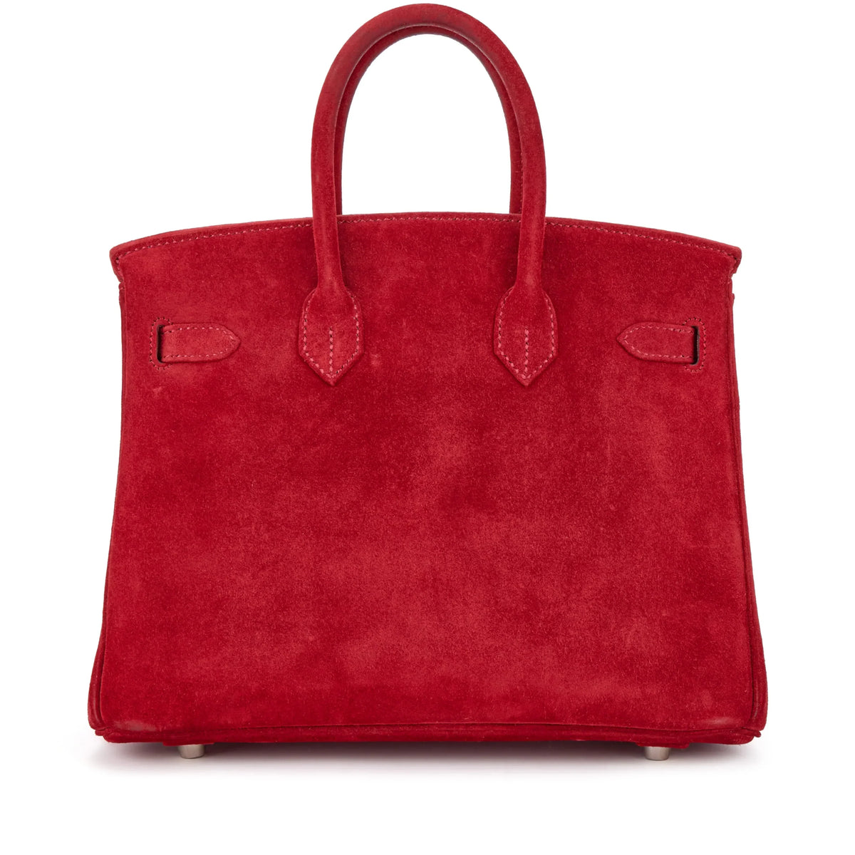 Birkin 25 Palladium Hardware Rouge Vif Doblis — Sophisticated Tote Style