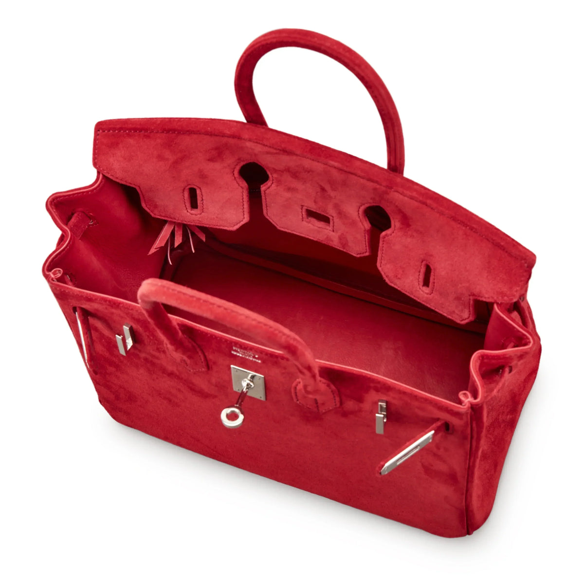 Birkin 25 Palladium Hardware Rouge Vif Doblis — Sophisticated Tote Style