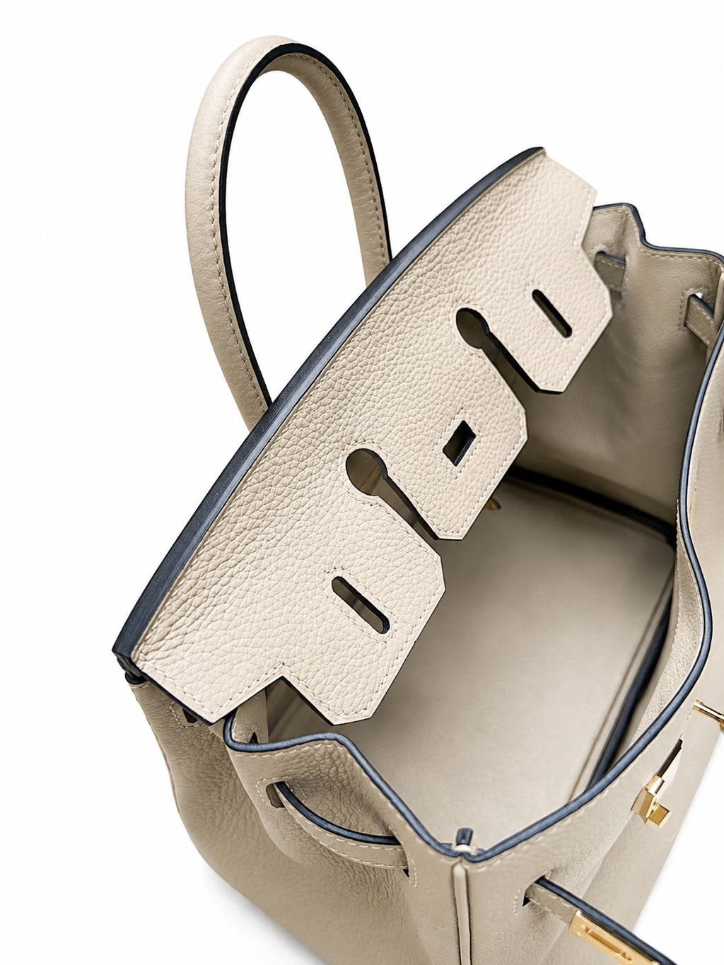 Birkin 25 Retourne in Trench Togo Leather (Gold Hardware) — Refined Structured Tote