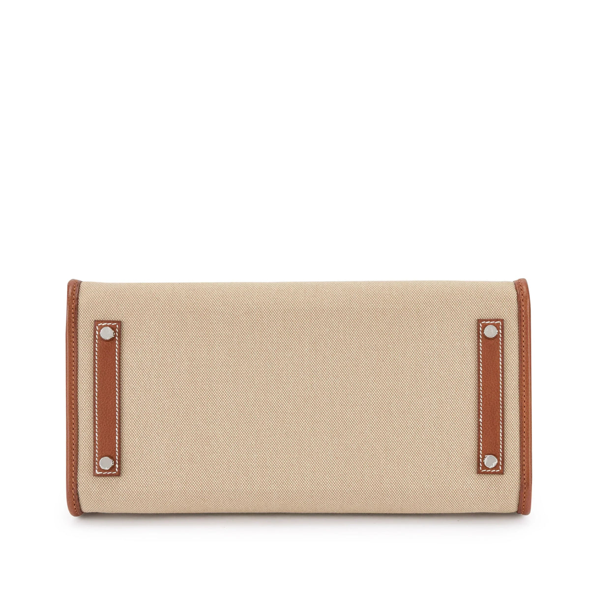 Birkin 35 L'Envers Edition Fauve Barenia Faubourg Palladium Hardware — Distinctive Carryall Silhouette