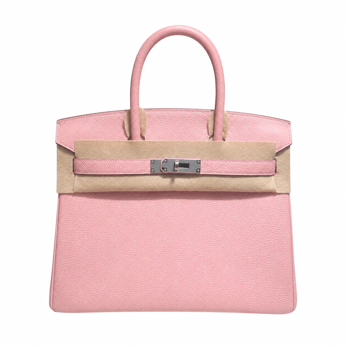 Birkin 25 Retourne 3Q Rose Sakura Togo Silver Hardware — Distinctive Carryall Silhouette