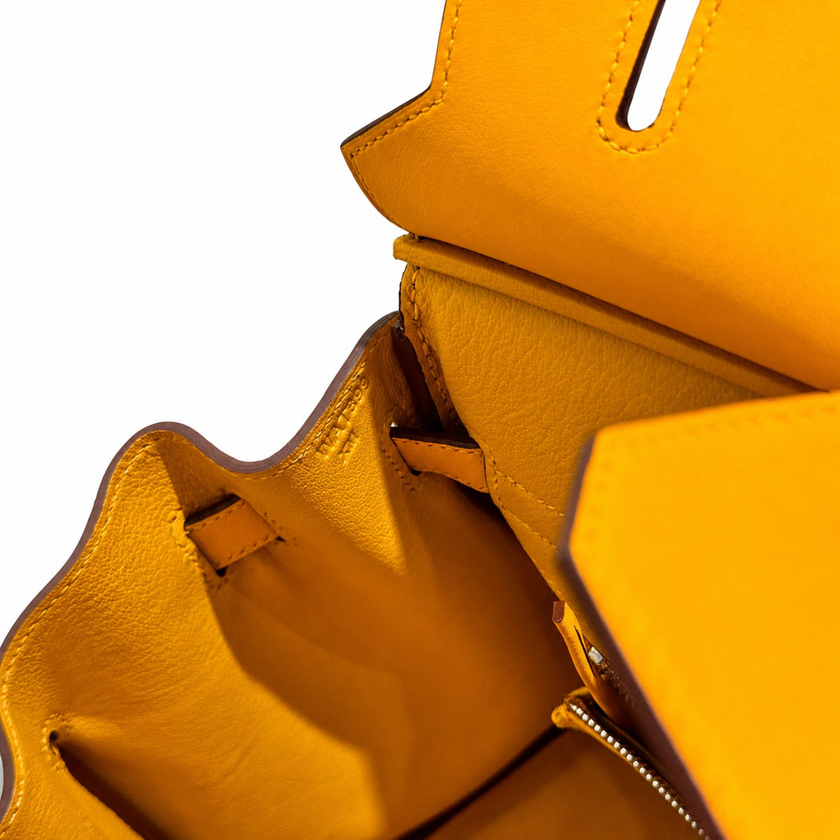 Birkin 30cm HSS Edition in Amber Yellow with Rainbow Swift Fringe — Versatile Top-Handle Handbag