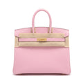 Birkin 25 Sellier Mauve Sylvestre Epsom Gold Hardware — Structured Top-Handle Tote