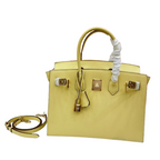Birkin Style 25/30 Sellier in Lime Epsom Leather (Gold Hardware) — Timeless Structured Handbag