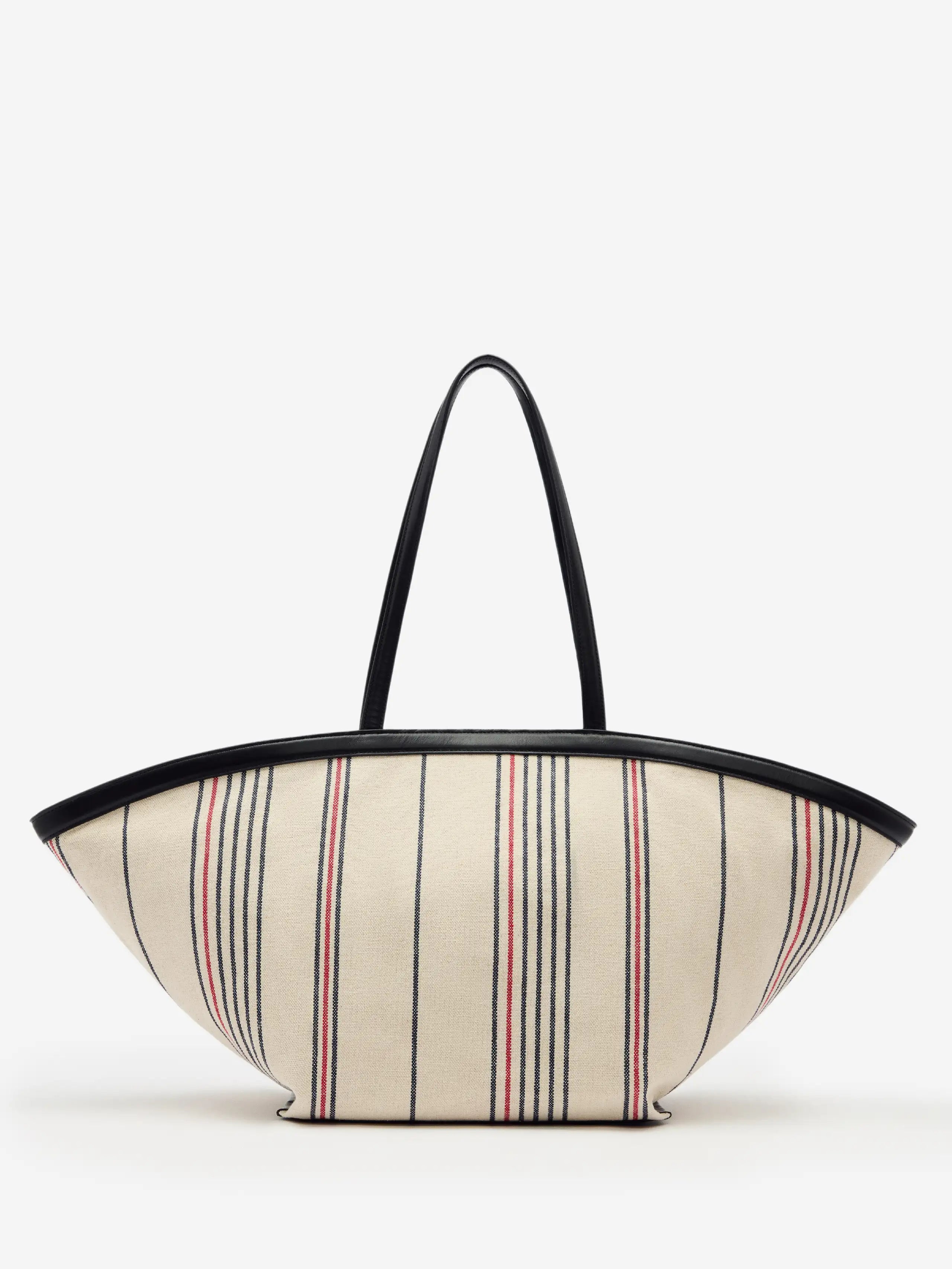 Multi Print Faux Leather Trim Vacation Casual Matching Large Tote Bag