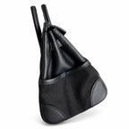 Birkin Cargo 25 All Black Swift Leather and Canvas Multi-Pocket Bag — Elegant Hand-Carry Design