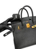 Birkin 30 Retourne in Noir Togo Leather (Gold Hardware) — Refined Structured Tote