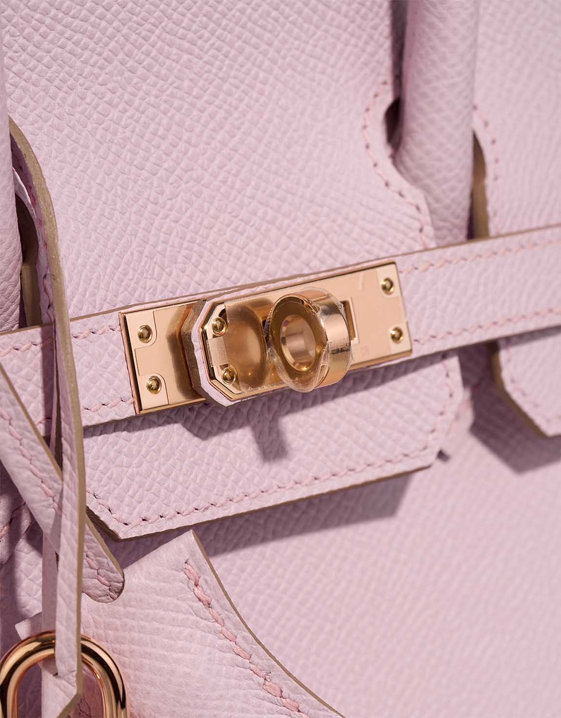 Birkin HSS 25 Epsom Mauve Pâle / Rose Sakura Golden Lock — Distinctive Carryall Silhouette