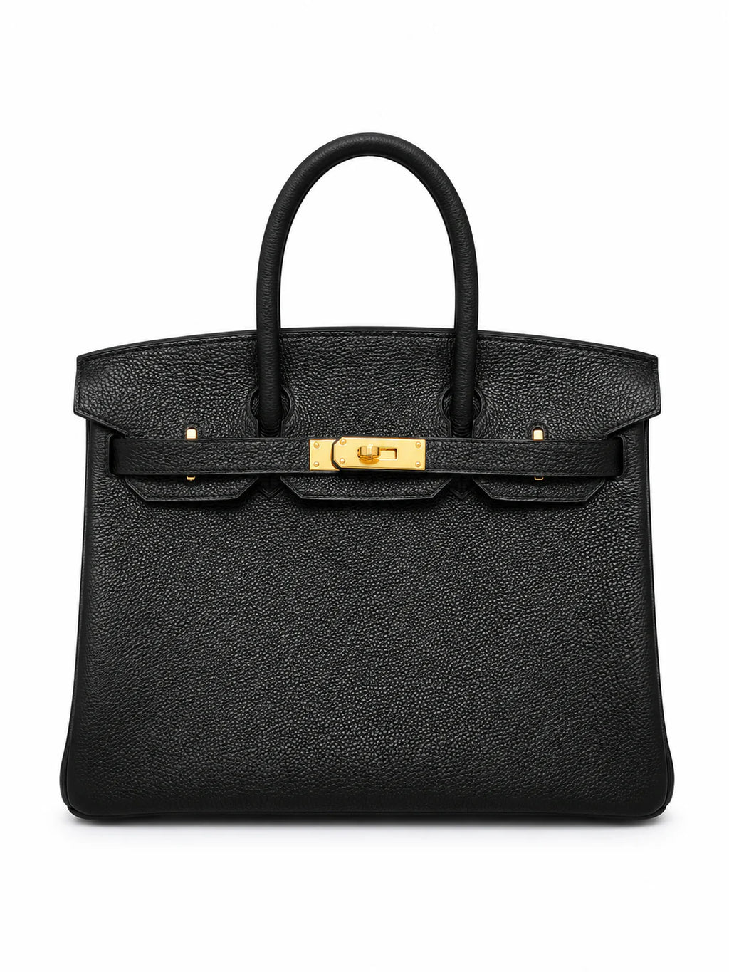 Birkin 30 Retourne in Noir Togo Leather (Gold Hardware) — Refined Structured Tote
