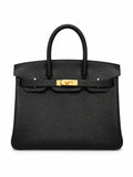 Birkin 30 Retourne in Noir Togo Leather (Gold Hardware) — Refined Structured Tote
