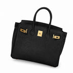 Birkin Retourne in Noir Togo Leather with Contrast Interior (Gold Hardware) — Timeless Structured Handbag