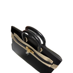 Birkin 25 Sellier Noir Box Calf Leather Gold Hardware — Streamlined Structured Bag