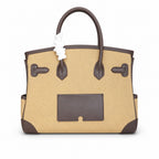 Birkin Cargo 30 Ebène Swift Leather and Khaki Canvas Multi-Pocket Bag — Classic Hand-Carry Tote