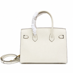 Birkin Style 25/30 Sellier in Craie Epsom Leather (Gold Hardware) — Streamlined Structured Bag
