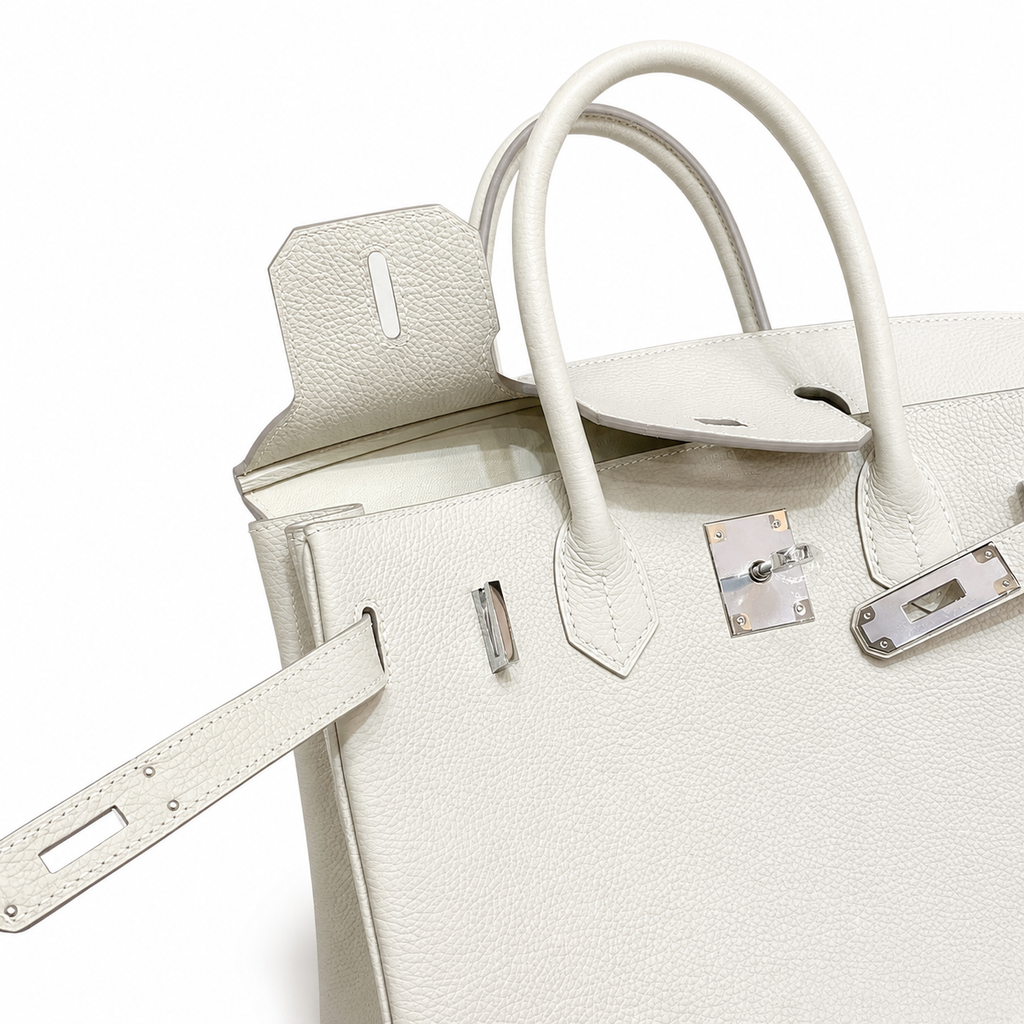 Birkin 30 Retourne in Craie Togo Leather (Palladium Hardware) — Sophisticated Tote Style
