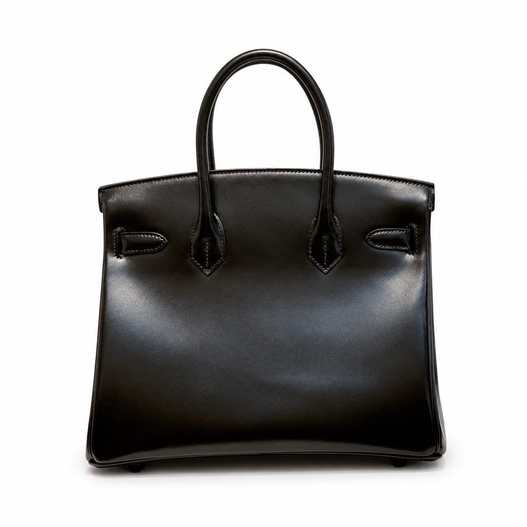 Rare Limited Edition Birkin 30cm So Black Total Matte-Hardware Luxury Tote — Distinctive Carryall Silhouette
