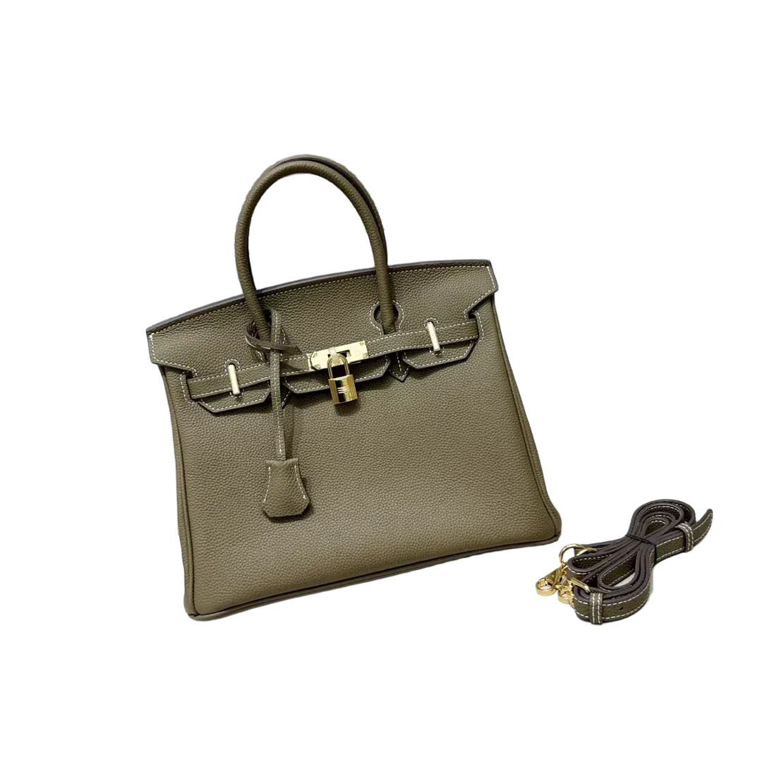 Birkin bag made of extremely Togo Birkin 30 Etoupe — Structured Top-Handle Tote