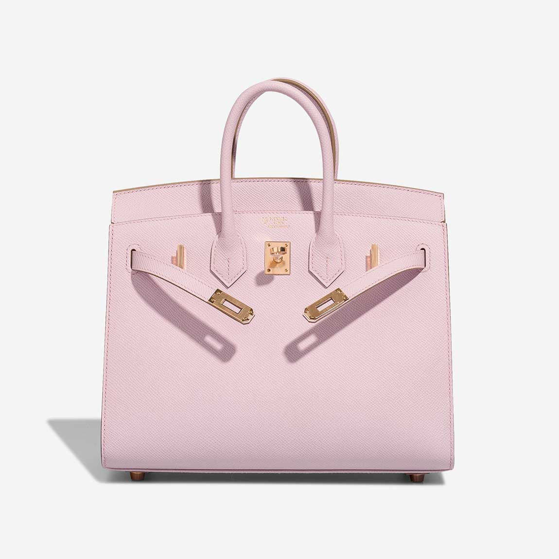 Birkin HSS 25 Epsom Mauve Pâle / Rose Sakura Golden Lock — Distinctive Carryall Silhouette