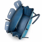Rare Runaway Birkin 30cm Grizzly Agate Blue Suede Luxury Tote — Elegant Hand-Carry Design