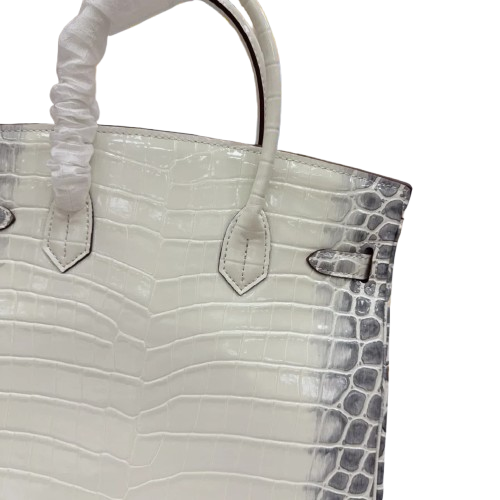 Birkin Bag Crocodile-Grain Cowhide Leather Gold Hardware — Elegant Hand-Carry Design
