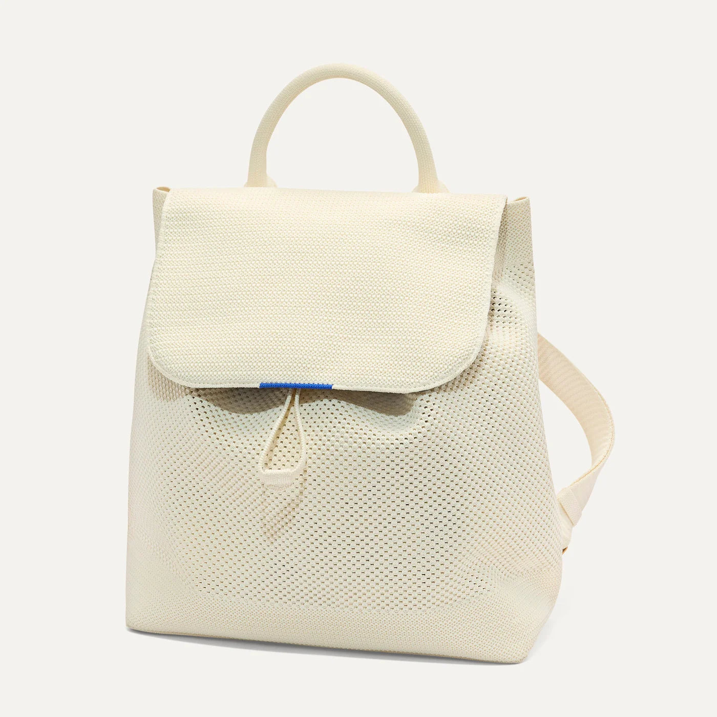 Two Tone Knitted Cinch Flap Backpack