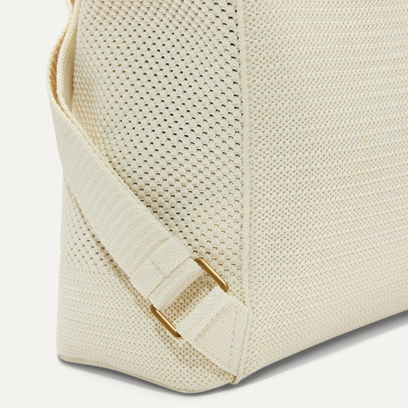 Two Tone Knitted Cinch Flap Backpack
