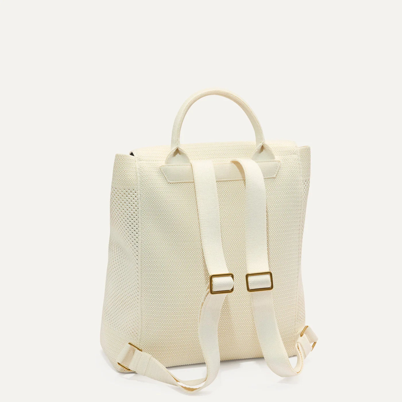 Two Tone Knitted Cinch Flap Backpack