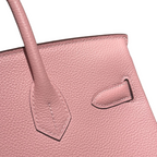 Birkin 25 Retourne 3Q Rose Sakura Togo Silver Hardware — Distinctive Carryall Silhouette