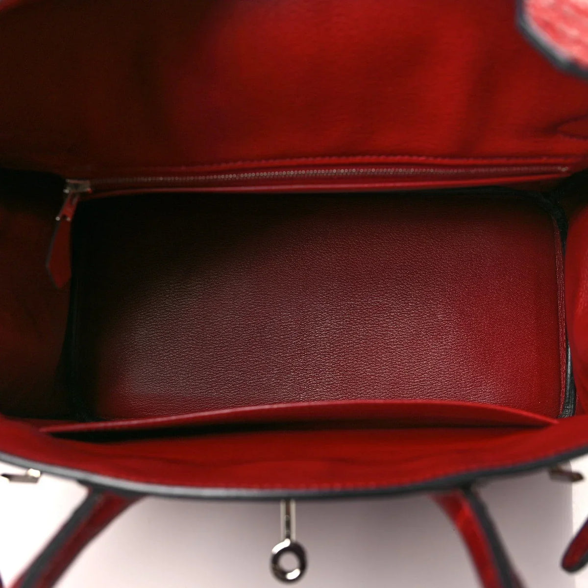 Birkin 30 Rouge Matte Alligator Gold Hardware — Versatile Top-Handle Handbag