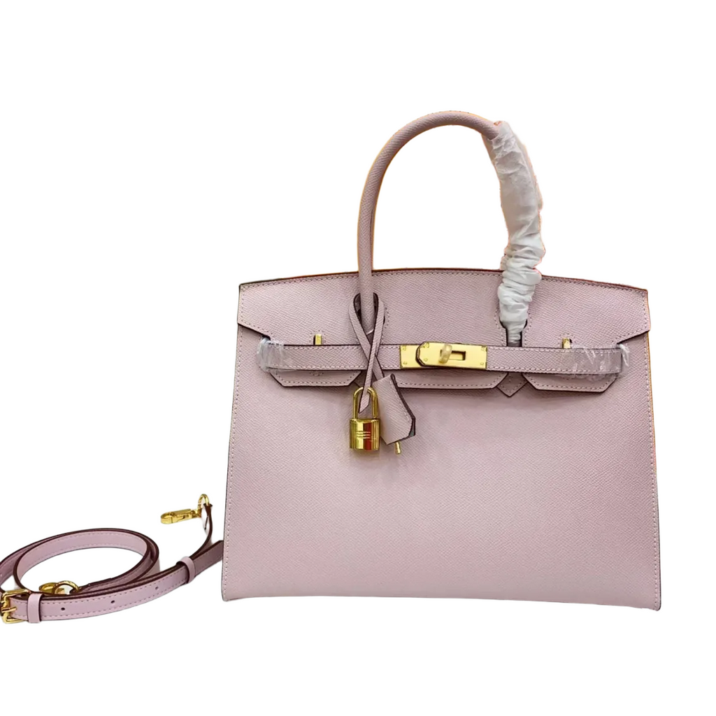 Birkin HSS 25 Epsom Mauve Pâle / Rose Sakura Golden Lock — Distinctive Carryall Silhouette
