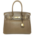 Birkin bag made of extremely Togo Birkin 30 Etoupe — Structured Top-Handle Tote