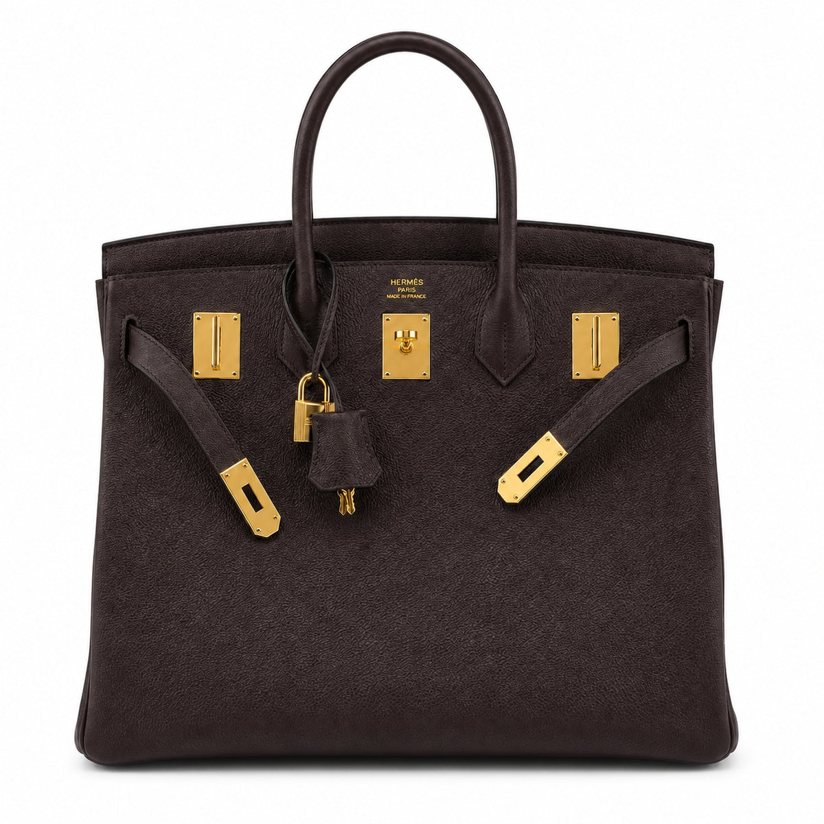Large Birkin HAC 40cm Men's Tote in Premium Chocolate Brown Togo Cowhide — Streamlined Structured Bag