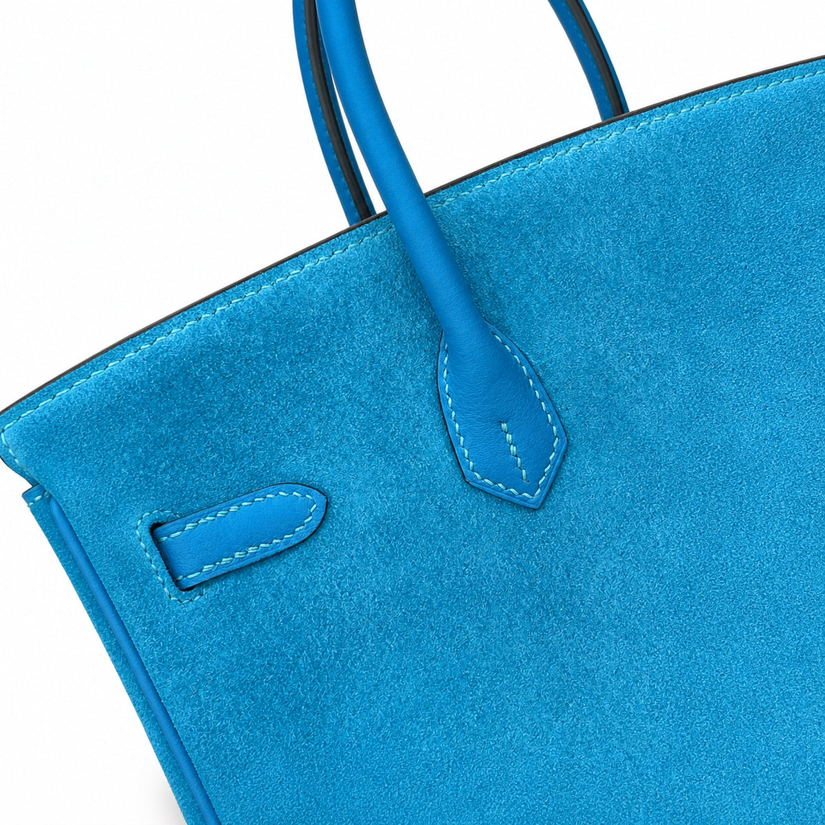 Rare Runaway Birkin 25cm Grizzly Tanzanite Blue Suede Luxury Tote — Timeless Structured Handbag