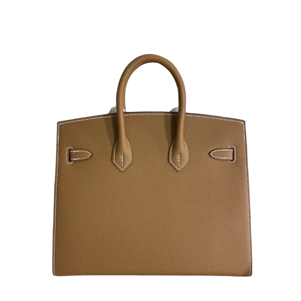 Birkin 25 Sellier 37 Gold Epsom Silver Hardware — Elegant Hand-Carry Design