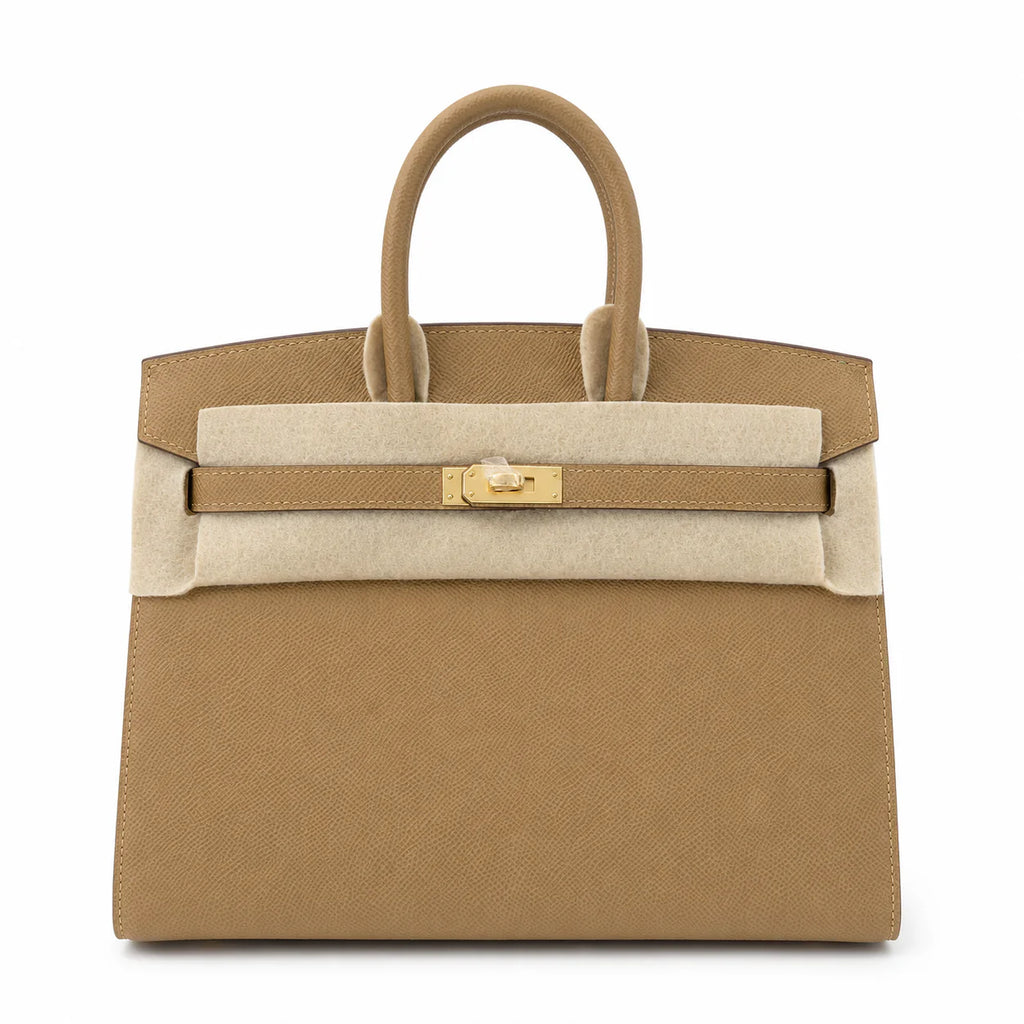 Birkin 25 Sellier 4B Biscuit Epsom Gold Hardware — Timeless Structured Handbag