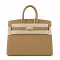 Birkin 25 Sellier 4B Biscuit Epsom Gold Hardware — Timeless Structured Handbag