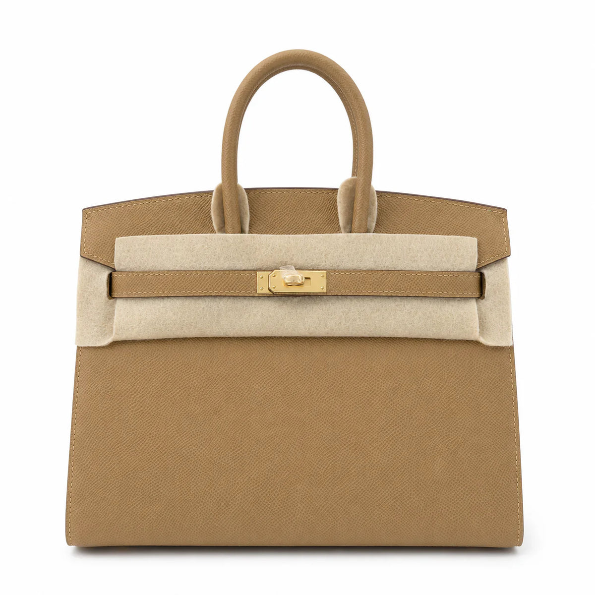 Birkin 25 Sellier 4B Biscuit Epsom Gold Hardware — Timeless Structured Handbag