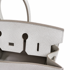 Hermès Birkin 25 Sellier Mauve Pale Epsom Silver Hardware — Polished Top-Handle Bag