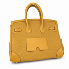 Birkin Cargo 25 in Sesame Toile Goéland and Swift Leather (Palladium Hardware) — Timeless Structured Handbag