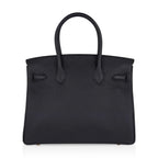 Birkin 30 Bag Black Togo Leather with Gold Hardware — Structured Top-Handle Tote