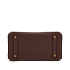 Birkin 25 Gold Hardware Chocolat Togo Quilted Epsom Leather Golden Lock — Timeless Structured Handbag