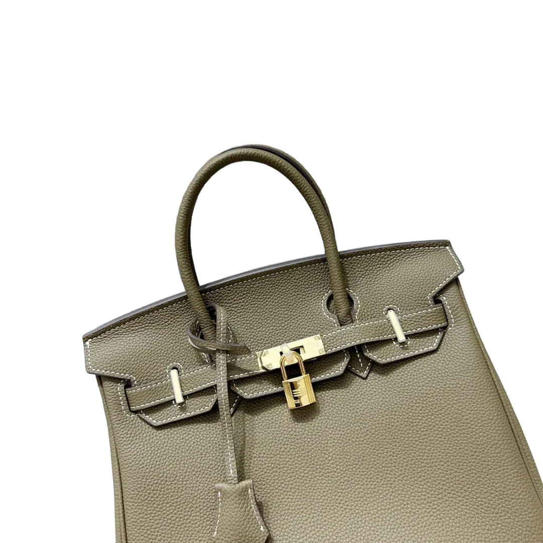 Birkin bag made of extremely Togo Birkin 30 Etoupe — Structured Top-Handle Tote