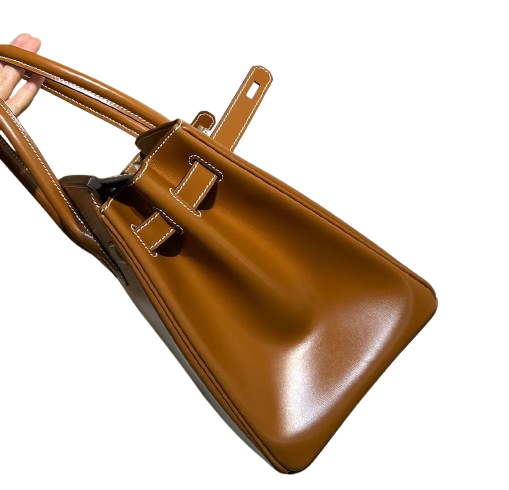 Birkin 30 Sellier in Gold Boxcalf Leather (Palladium Hardware) — Timeless Structured Handbag