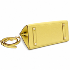Birkin Style 25/30 Sellier in Lime Epsom Leather (Gold Hardware) — Timeless Structured Handbag
