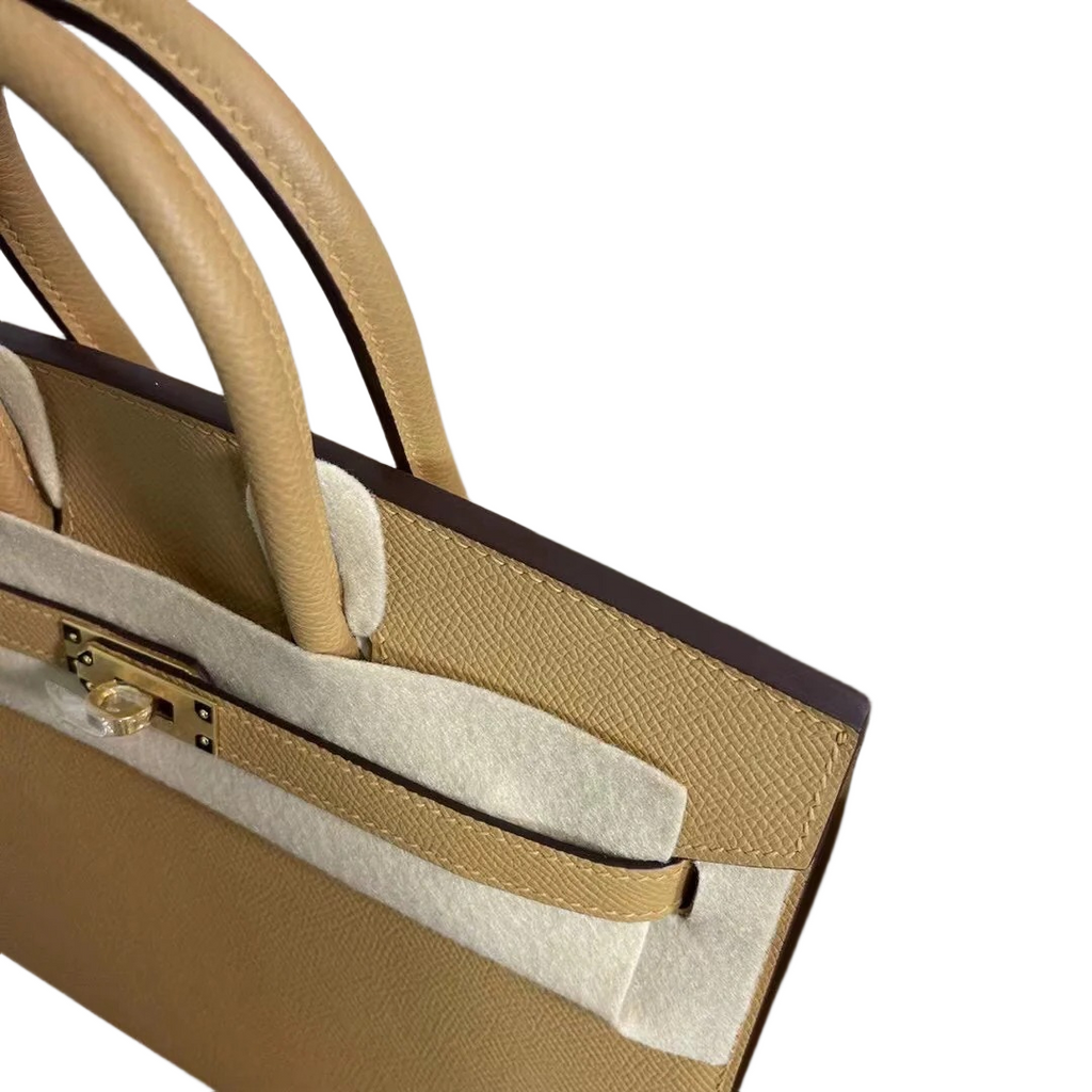 Birkin 25 Sellier 4B Biscuit Epsom Gold Hardware — Timeless Structured Handbag