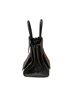 Birkin à l'envers, Black canvas & all Black colorway — Versatile Top-Handle Handbag