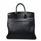 Birkin 40 Rock Sellier in Noir Swift Leather (Palladium Hardware) — Timeless Structured Handbag