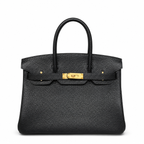 Birkin 30 Retourne in Noir Togo Leather (Gold Hardware) — Refined Structured Tote