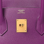 Birkin bag made of extremely Epsom Birkin 35 Anemone — Distinctive Carryall Silhouette