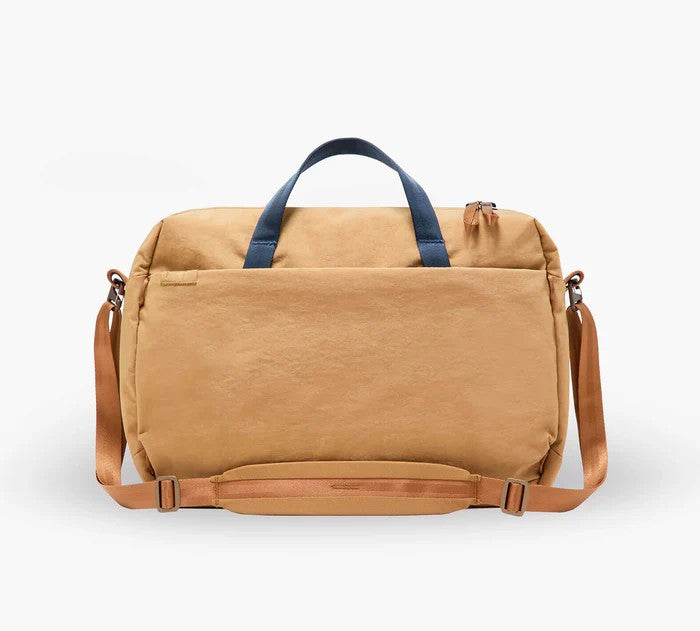 Neutral Tone Faux Leather Multi-pocket Business Travel Crossbody Bag